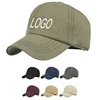 Wholesale New Fashion Custom Blank Trucker Hat Baseball 6 Panel Cotton Blank Dad Hat Solid Snapback Hat Blank