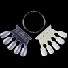 50pcs color display per set ABS nail tips display for gel polish color showing
