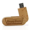 Swivel Wood USB Flash Drive premium material USB Memory Stick 512MB-512GB