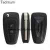 Replacement Uncut 2 button Ford Car Key Blank for ford remote key shell