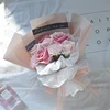 New mother's day bouquet artificial soap flower rose bouquet packaging gift box can be customized patterns