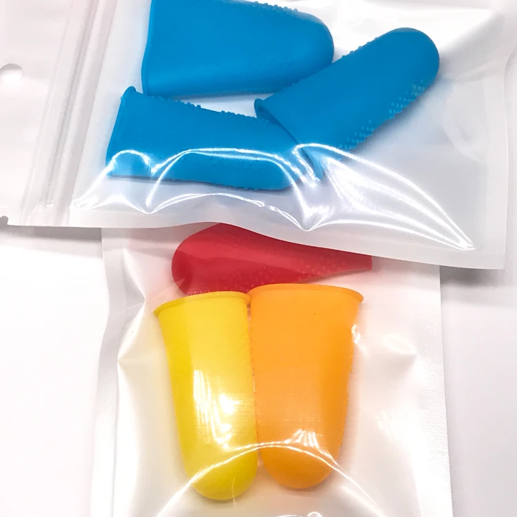 Antislip Soft Reusable Silicone Gel Finger Cots For Protect Finger