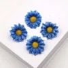 Factory Direct Silk Single Stem Frosted Flower Gerbera Daisy For Home Decoration Floral Arrangements