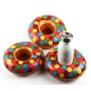 PVC inflatable water floating donut beer can drink holder