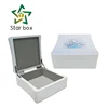 Custom new design wooden gift packaging box with white lining