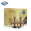 Dual color led headlight imported cob chip H7, yellow and white double color 3000/6000K auto led headlight for car