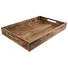 Wood Factory Handmade Classic Wooden Tray for Serve Ware Kitchen Accessories