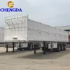 tri axles China enclosed 60tons utility cargo box trailer