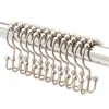 Polished Chrome Roller Ball Stainless Steel Shower Curtain Hooks