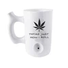 OEM design customs logo Mugs Drinkware Type and CE/EU Certification tea cups Ceramic 3D smoke pipe mug for coffee bar