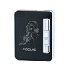 New style compatible USB charger storage aluminum alloy metal cigarette case