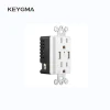 Keygma Duplex USB Socket and AC Plug Surge Protect with LED Indicator