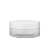 Hot Sale 1oz 2oz 3oz Round Shape Straight Sided Clear PET Plastic Cosmetic Cream /Weed Storage Jars with Airtight Screw Top Lid