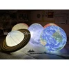 saturn solar system led light moon sun earth beach balls toy inflatable planet helium balloon for decoration