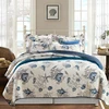 3 Pieces luxury comforter set home use match curtain