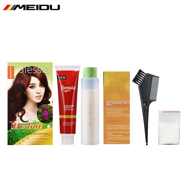 Fragrant Golden Brown Brown Burgundy Orange Henna Hair Dye With