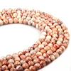 DIY Bracelet Natural Red Network Gemstone Beads 6/8/10mm Sanding Red Network Stone