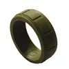 Trellis food grade silicone wedding ring for men