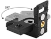 laser level bracket 1/4"-5/8" super strong magnet attracts L-bracket leveling support for universal lazer leves