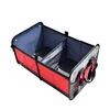 Foldable Multi Compartment Fabric Waterproof Car Trunk Organizer For Food
