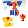 9pcs Innovative Alphabetic Combination Deformation Robot Toys With R-Z