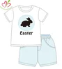 Wholesale comfortable Bunny applique baby set toddler boys set kids clothing boys kids clothing sets boys