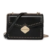 Wholesale nice pu leather rivet small black handbag for women