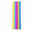 Amazon hot selling different color silicone straws eco-friendly drinking silicone straw stocked