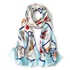 New type 45% silk 55% pashmina silk scarf shawls digital print custom design