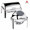 ZT stainless steel round small 6L hot Food warmer Service Hotel display buffet cafeteria Chaffing Dishes