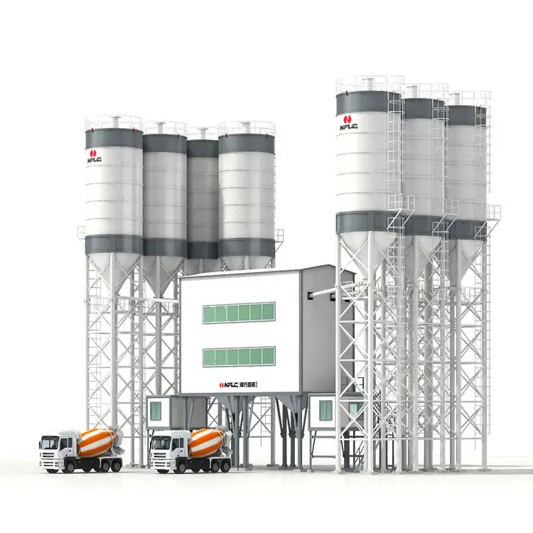 60 Cubic Meters 60m3/h Ready Mixed Concrete Batching Plant Price - Buy ...