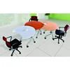 Pint-Sized Folding Round Meeting Desk Foldable Office Meeting Table