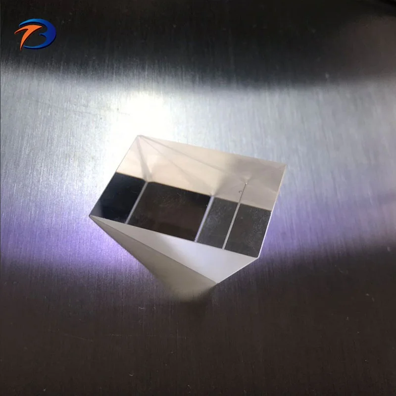 Customized  precision high reflective Bk7 k9  right angle dielectric mirror glass prism coated lens