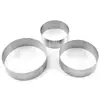 Set of 3 Cake Mold Round Stainless Steel Cake Mousse Rings Cheesecake Pan Baking Mould Tools