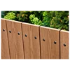Various Size cost price Reversible sides and anti-slip wpc garden fence