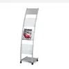 Movable floor-mounted press propaganda display rack advertising stand