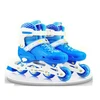 Children PVC wheel plastic frame truck shell roller inline skate shoe
