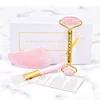Noiseless upscale beautiful diamante handle diamond-studded Jade Face Roller with banal box for women