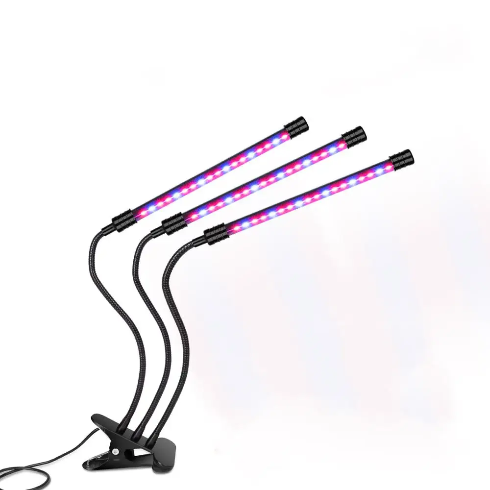 LED USB Clip Light Full Spectrum 27W Plant Growing Lamp Hydroponic Grow Light