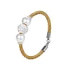 bangle-562 Xuping stainless steel cuff cable twist bangle fashion 2019