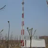 High density steel outdoor integrated station tower and tv lattice tower