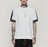 Summer Street Contrast Stitching T-shirts Casual Crew Neck Color Hip Hop T-shirt