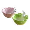 Pottery easter plate rabbit