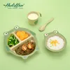 BPA Free Nautral Rice Husk Fibre for Kids/small children Dinner Set Eco-friendly Baby Tablewares
