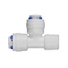 water fitting quick connect with different sizes, male tee adapter for RO water filter