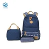 Leisure School Canvas Large Capacity Printing 3 Pcs Per Set Backpack for girls