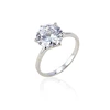 10121 xuping rhodium plating, cheap single stone cz engagement rings for women