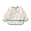 Factory directly water proof baby feeding apron waterproof baby bib long sleeve