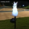2019 new product solar powered outdoor easter decoration life size bunny rabbit lights