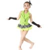 MiDee Nylon Jazz Costume Dance Outfits Performance Clothes for Girls